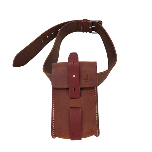 ヴィヴィアンウエストウッド Vivienne Westwood レザーウエストバッグ シガレットケース メンズ