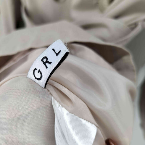 グレイル GRL リボン付きボリュームスリーブショート丈トレンチコート レディース JPN:M