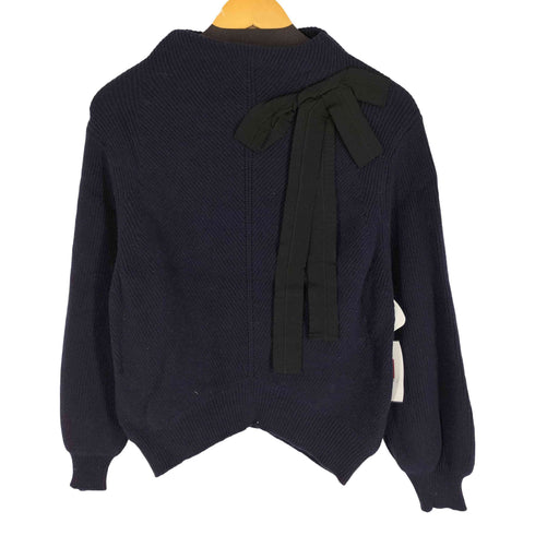 ランバンオンブルー LANVIN en Bleu リボンモチーフニット レディース 38