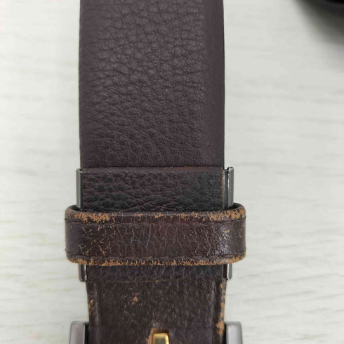 クリスチャンディオール Christian Dior シボ革 レザー ベルト メンズ