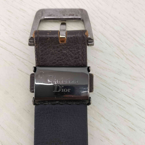 クリスチャンディオール Christian Dior シボ革 レザー ベルト メンズ