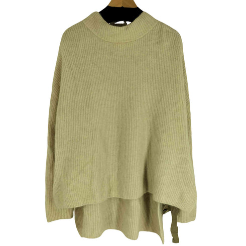 ランバンオンブルー LANVIN en Bleu ウール フォックスファー リボンニット テールカット レディース 38