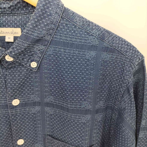 スティーブンアラン Steven Alan 総柄ボタンダウンシャツ メンズ JPN:M