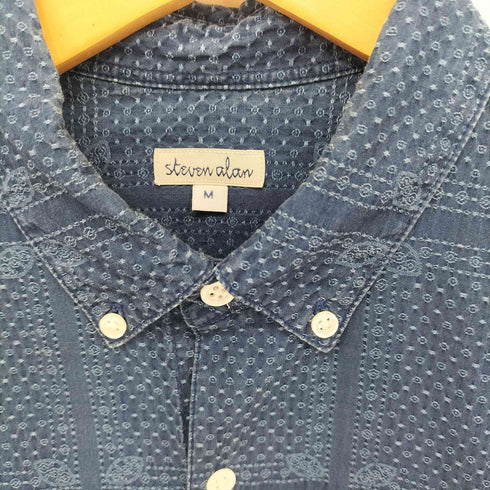 スティーブンアラン Steven Alan 総柄ボタンダウンシャツ メンズ JPN:M