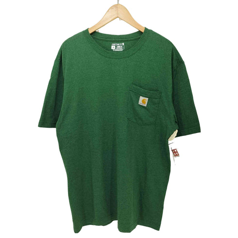 カーハート Carhartt 23SS ロゴ刺繍 ショートスリーブ クルーネックTシャツ メンズ JPN:M