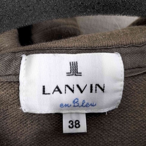 ランバンオンブルー LANVIN en Bleu グログランリボン パーカー レディース 38