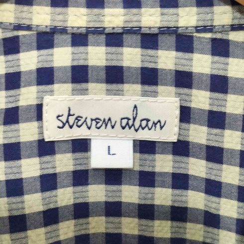 スティーブンアラン Steven Alan チェックボタンダウンシャツ メンズ JPN:L