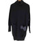 ランバンオンブルー LANVIN en Bleu カシミヤ混 モックネックウールリボンチュニック ニット レディース 38