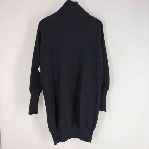 ランバンオンブルー LANVIN en Bleu カシミヤ混 モックネックウールリボンチュニック ニット レディース 38