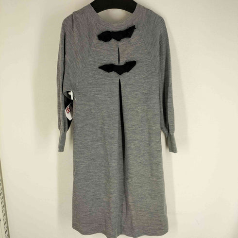 ランバンオンブルー LANVIN en Bleu バックダブルリボン ニットチュニック レディース 38