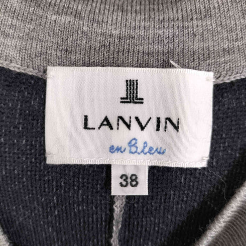 ランバンオンブルー LANVIN en Bleu バックダブルリボン ニットチュニック レディース 38
