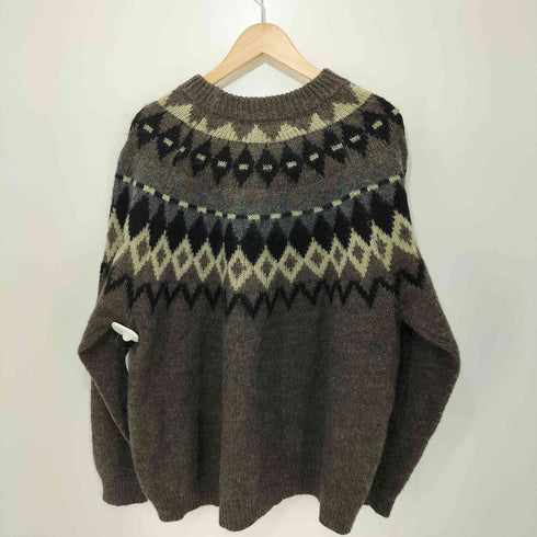 フリークスストア FREAKS STORE ノルディック柄 ウール混 ロングスリーブニット メンズ JPN:M