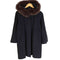 ランバンオンブルー LANVIN en Bleu フォックスファー Aラインコート レディース 38