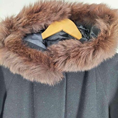 ランバンオンブルー LANVIN en Bleu フォックスファー Aラインコート レディース 38