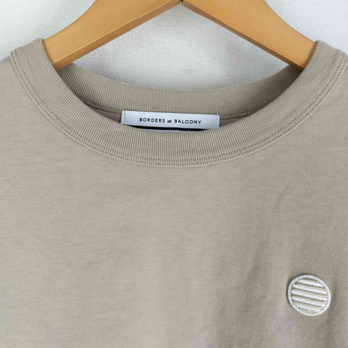 ボーダーズアットバルコニー borders at balcony 21aw LONG SLEEVE TEE ワッペン付 長袖Tシャツ レディース 38