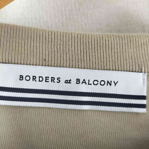 ボーダーズアットバルコニー borders at balcony 21aw LONG SLEEVE TEE ワッペン付 長袖Tシャツ レディース 38