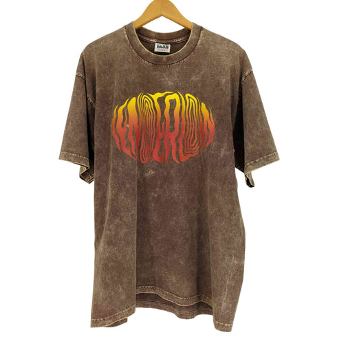 テンダーロイン TENDERLOIN 19SS USA製 TEE ACID WASH G アシッド ウォッシュ ロゴ ファイヤーパターン タイダイ Tシャツ メンズ import:XL