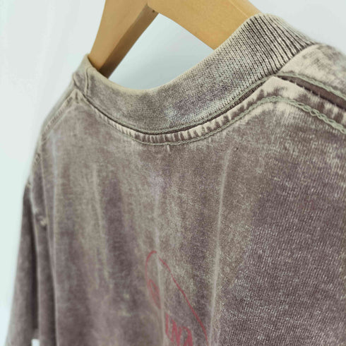 テンダーロイン TENDERLOIN 19SS USA製 TEE ACID WASH G アシッド ウォッシュ ロゴ ファイヤーパターン タイダイ Tシャツ メンズ import:XL