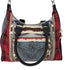 デシグアル Desigual 再構築デニムショルダーバッグ RED DENIM LEEDS レディース