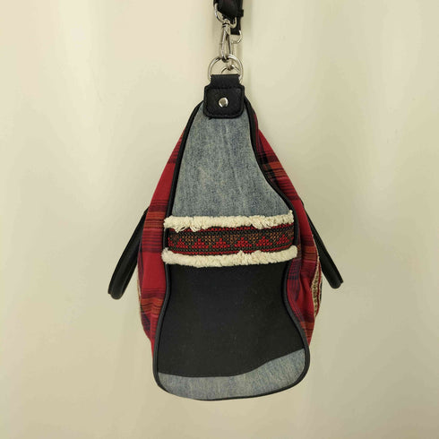 デシグアル Desigual 再構築デニムショルダーバッグ RED DENIM LEEDS レディース