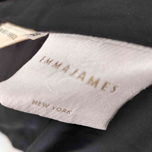 emmajames ウール混 比翼 ロングコート パイピング レディース 13