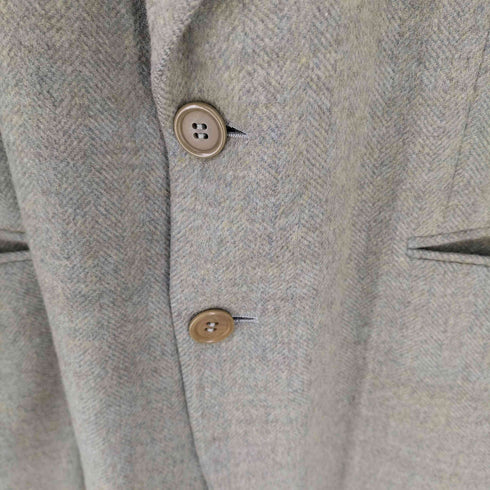 Ermenegildo Zegna ヘリンボーン ウール 2B テーラードジャケット メンズ