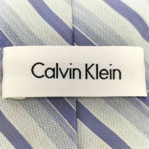 カルバンクライン CALVIN KLEIN ストライプ柄シルクネクタイ メンズ
