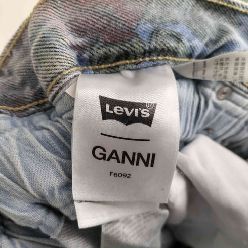 ガニー Ganni ハイウエスト フラワープリントデニムパンツ レディース W26 L29