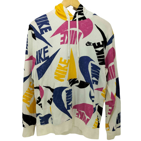 ナイキ NIKE マルチカラー ロゴ プルオーバー パーカー メンズ import:L