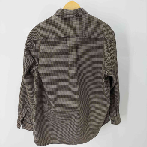 ユナイテッドアローズグリーンレーベルリラクシング UNITED ARROWS green label relaxing 千鳥格子ダブルポケットオーバーサイズシャツ メンズ JPN:L