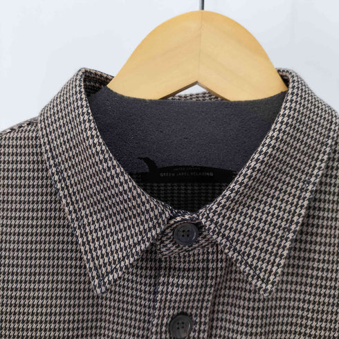 ユナイテッドアローズグリーンレーベルリラクシング UNITED ARROWS green label relaxing 千鳥格子ダブルポケットオーバーサイズシャツ メンズ JPN:L