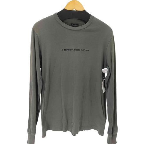 ディーゼル DIESEL フロント刺繍L/Sカットソー コピーライト メンズ JPN:M