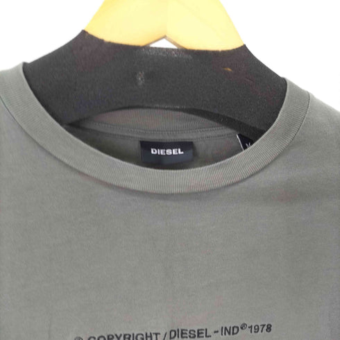 ディーゼル DIESEL フロント刺繍L/Sカットソー コピーライト メンズ JPN:M