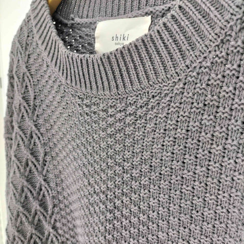 シキトウキョウ shiki tokyo Oversized Combination Openwork Knit オーバーサイズコンビネーション透かし編みニット レディース JPN:M