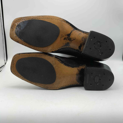 ACME USA製 スクエアトゥ 刺繍 ウエスタン ブーツ vibram ソール メンズ 9 1/2D