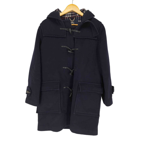 バーバリーロンドン BURBERRY LONDON MADE IN ENGLAND 裏地チェックウールダッフルコート レディース