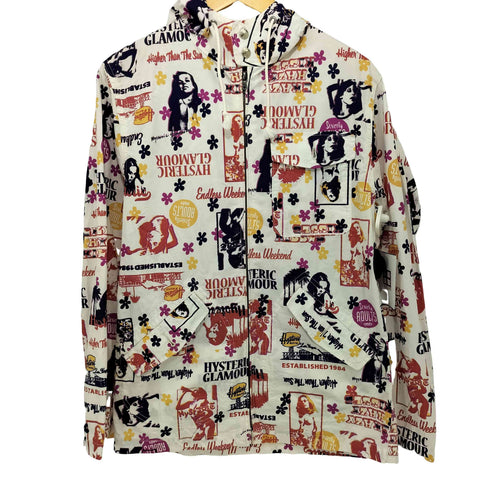 ヒステリックグラマー HYSTERIC GLAMOUR ガールPT総柄 プリントジップパーカー メンズ import:L