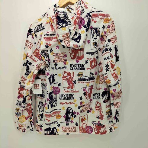 ヒステリックグラマー HYSTERIC GLAMOUR ガールPT総柄 プリントジップパーカー メンズ import:L