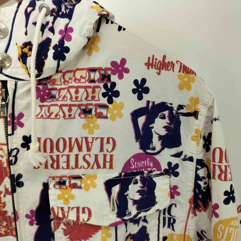 ヒステリックグラマー HYSTERIC GLAMOUR ガールPT総柄 プリントジップパーカー メンズ import:L