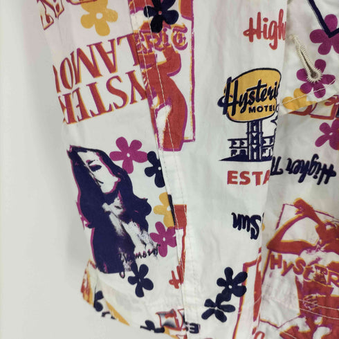 ヒステリックグラマー HYSTERIC GLAMOUR ガールPT総柄 プリントジップパーカー メンズ import:L