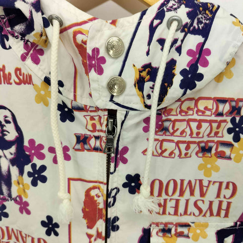 ヒステリックグラマー HYSTERIC GLAMOUR ガールPT総柄 プリントジップパーカー メンズ import:L