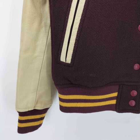 ヒステリックグラマー HYSTERIC GLAMOUR BIG H レザー切替 スタジャン レディース FREE