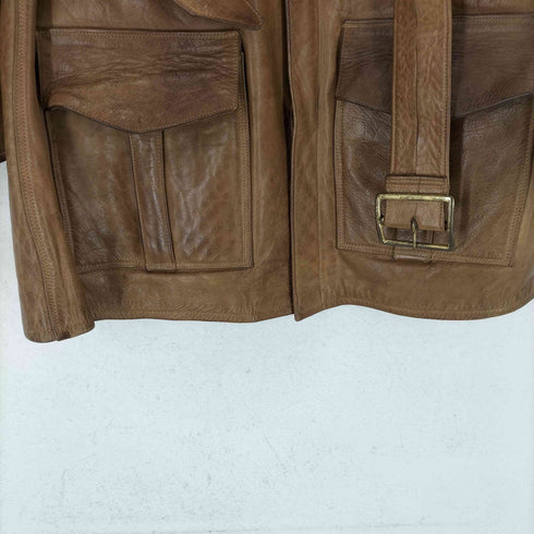 70s IDEALジップ レザーコート レディース JPN:M