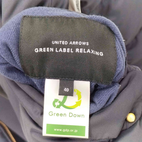 グリーンレーベルリラクシング GREEN LABEL RELAXING CS リバーシブル グリーンダウン ジャケット レディース JPN:40