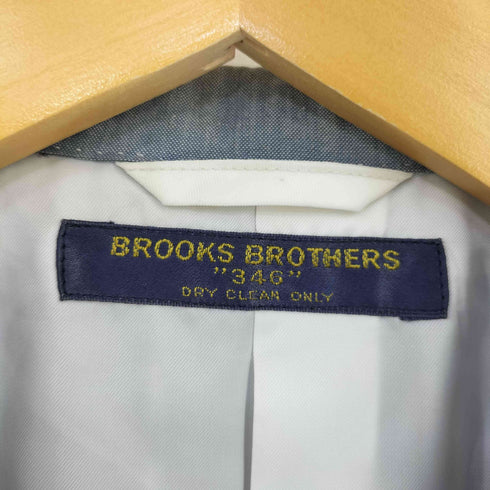 ブルックスブラザーズ 346 BROOKS BROTHERS 段返り センターベント コットンポリ スーツセットアップ メンズ 90A4/72cm