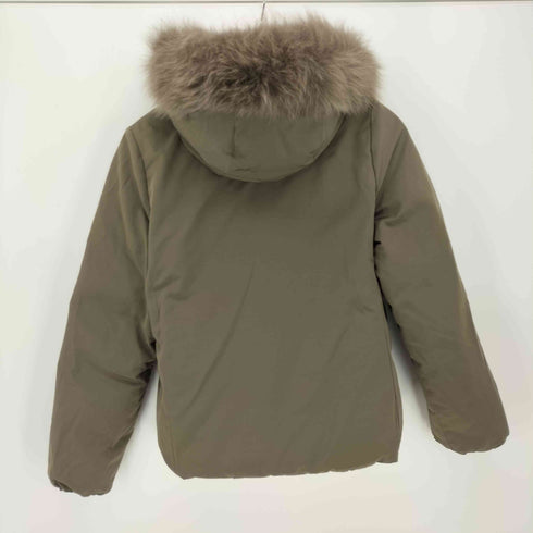 ユナイテッドアローズグリーンレーベルリラクシング UNITED ARROWS green label relaxing リバーシブル グリーンダウン ジャケット フォックスファー レディース JPN:38