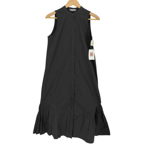 ザラ ZARA バンドカラーノースリーブシャツワンピース レディース import:XS