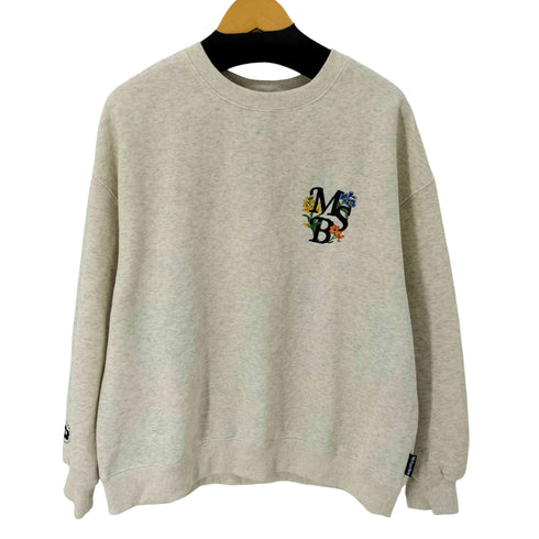 マイシュガーベイブ My Sugar Babe / MSB flower logo sweat フラワーロゴ刺繍裏起毛スウェット メンズ JPN:L