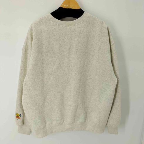 マイシュガーベイブ My Sugar Babe / MSB flower logo sweat フラワーロゴ刺繍裏起毛スウェット メンズ JPN:L