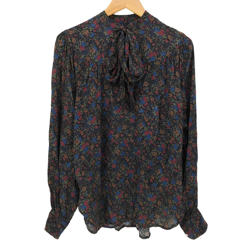 ポロラルフローレン POLO RALPH LAUREN Floral Print Tie Neck Shirt In Multi フローラル プリント タイ ネック シャツ レディース SP